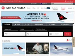 Air Canada Aeroplan Rewards Show official website