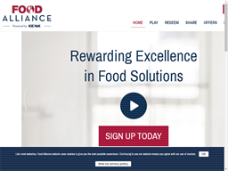Food Alliance Points Rewards Show official website