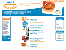 MACE Extra Smiles Programme Rewards Show official website