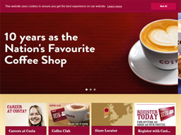 Costa Coffee Coffee Club Rewards Show official website