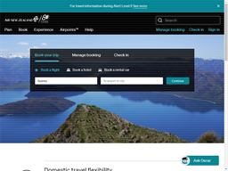 Air New Zealand Airpoints Rewards Show official website