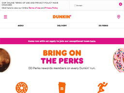 Dunkin' Donuts DD Perks Rewards Show official website