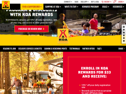 Camping Loyalty Program  KOA Rewards & Camping Discounts