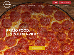 Pizza Primo Loyalty Program Rewards Show official website