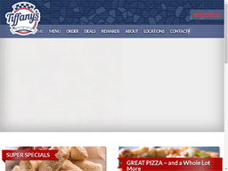 Tiffany's Pizza Loyalty Program Rewards Show official website