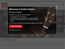 Guitar Center Gear Card Rewards Show official website