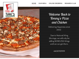 Tommy's Pizza & Chicken Rewards Club Rewards Show official website
