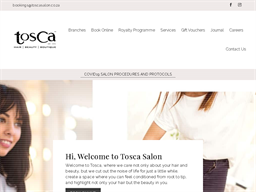 Tosca Salon Loyalty Program Rewards Show official website