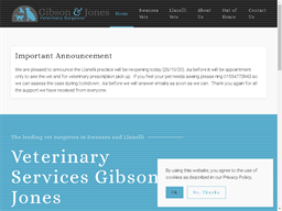 Gibson & Jones Veterinary Surgeons Loyalty Club Rewards Show official website