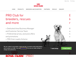 Royal Canin Pro Club Rewards Show official website